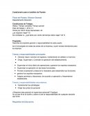 Tareas y responsabilidades principales.