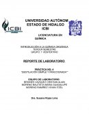 PRÁCTICA NO: 4 “DESTILACIÓN SIMPLE Y FRACCIONADA"