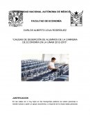 CAUSAS DE DESERCIÓN DE ALUMNOS DE LA CARRERA DE ECONOMÍA EN LA UNAM 2012-2015