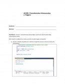 Procedimientos Almacenados y Triggers