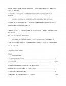 REPÚBLICA BOLIVARIANA DE VENEZUELA MINISTERIO DEL PODER POPULAR PARA LA DEFENSA