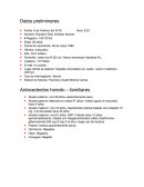 Historia clinica con datos