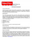 Infomación empresarial Frisher Price