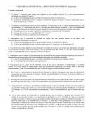 VARIABLE EXPONENCIAL y PROCESOS DE POISSON: Ejercicios