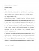 Acciones e interacciones de los individuos en la economía