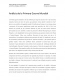 Análisis de la Primera Guerra Mundial