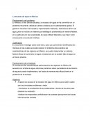 Escasez de agua en México