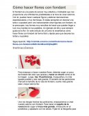 Como hacer flores con fondant