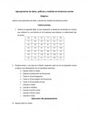 Agrupamiento de datos, gráficas y medidas de tendencia central