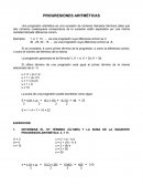 PROGRESIONES ARITMÉTICAS.