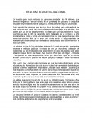 REALIDAD EDUCATIVA NACIONAL