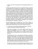 ¿Qué es para usted lo más impactante de las tecnologías planteadas en los videos?