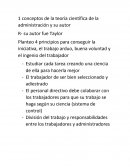 Conceptos de la teoría científica de la administración y su autor