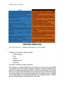 Ventajas y desventajas dle metodo analitico