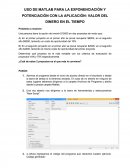 USO DE MATLAB PARA LA EXPONENCIACIÓN Y POTENCIACIÓN CON LA APLICACIÓN: VALOR DEL DINERO EN EL TIEMPO