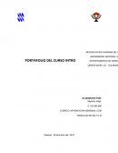 PORTAFOLIO DEL CURSO INTRODUCTORIO. CLAVE DE CORRECCION