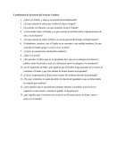 Cuestionario de la lectura del texto de Córdova