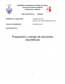 HORAS PRÁCTICA: 2 Preparación y manejo de soluciones volumétricas