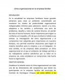 Clima organizacional en la empresa familiar
