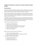 Cuidados de enfermeria para persona con sistema de drenaje cerrado de torax.