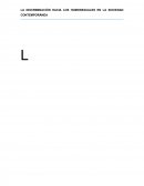 LA DISCRIMINACIÓN HACIA LOS HOMOSEXUALES EN LA SOCIEDAD CONTEMPORÁNEA