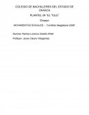 MOVIMIENTOS SOCIALES - “Conflicto Magisterial 2006”