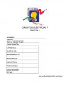 CIRCUITOS ELÉCTRICOS 1 PRACTICA 1