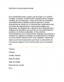 Definición de documentos fuente