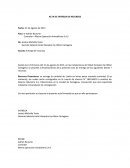 INFORMES DEL ACTA DE ENTREGA DE RECURSOS