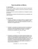 Tipos de petroleo.