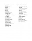 Algoritmos para ir a cine, mercado. pagar recibo