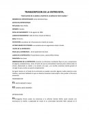 TRANSCRIPCION DE LA ENTREVISTA. “REVOLUCION DE LA MODA A PARTIR DE LA MODA DE COCO CHANEL.”