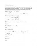 Probabilidad Condicional. TEOREMA DE BAYES