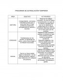 Programa de estimulacion temprana