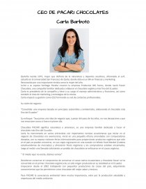 CEO PACARI CHOCOLATES. Página 1