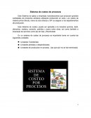 Ejemplo de sistema de costeo