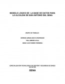 MODELO LOGICO DE LA BASE DE DATOS PARA LA ALCALDIA DE SAN ANTONIO DEL SENA.