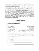 CONTRATO PRIVADO DE COMPRAVENTA.