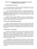 La revolución bolchevique y la formación de la economía planificada en la Unión Soviética.