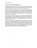 CONCLUSIÓN: REDES SOCIALES