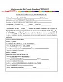 Acta de elección Voceros (as) Estudiantiles por Año.