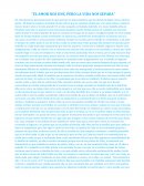 El amor nos une, pero la vida nos separa