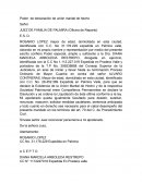 Poder de declaración de unión marital de hecho