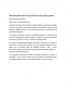 Nota informativa sobre la cancelación de las cuotas escolares