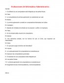 Evaluaciones de Informática Administrativa