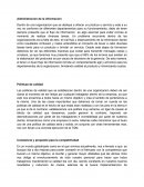 Administración de la información.