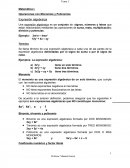 Operaciones con Monomios y Polinomios