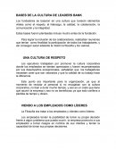 BASES DE LA CULTURA DE LEADERS BANK
