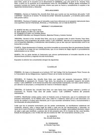 CESION DE DERECHOS DECLARACIONES. Página 1