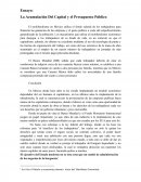 La Acumulación Del Capital y el Presupuesto Público